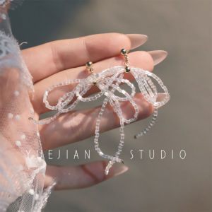 Cool Summer Butterfly Knot Tassel Beaded Holiday Style Earrings Mosquito Coil Tray Clasps Fresh Fairy Elegant Fashion Jewelry