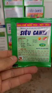 Phân bón lá Canxi Bo hạn chế nám trái nứt trái (Gói 10mL) Canxi Bo phân bón lá hạn chế nám trái nứt trái