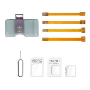 อะแดปเตอร์เครื่องอ่านการ์ดซิมโทรศัพท์ซิมแผ่นการ์ดภายนอกซิมการ์ดเปลี่ยนเร็วสำหรับโทรศัพท์มือถือเหมาะสำหรับ Samsung MotoGP