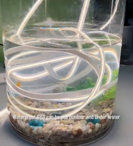 5มม ความหนาแน่นสูงซังยืดหยุ่น IP68 กันน้ำไฟ LED เชิงเส้น 12V 24V ตัดหลายสีห้องนอนแถบไฟตกแต่งในร่ม