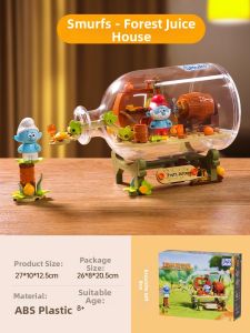 LALAPLAY | Blue Smurfs Drift Bottle Building Blocks