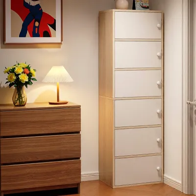 HUDU | Lockable Multi-level Storage Cabinet For Living Room