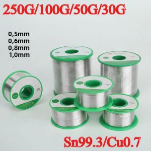 Dây Hàn Không Chì Có Độ Tinh Khiết Cao Sn99.3/Cu0.7 Dùng Cho Sửa Chữa Điện Tử Hàn Thiếc Cuộn Dây Hàn Đường Kính 0.5mm-1.0mm
