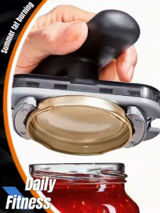 1pc EasyOpen Multifunctional Kitchen Tool - ABS Material Manual Jar Opener Effortless Lid Removal Essential Handheld Can Opener