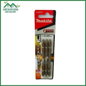Mũi vít xoắn PH2X90mm Makita A-59570vít bake 2 đầu 1/4" có nam châmbộ 3 mũi