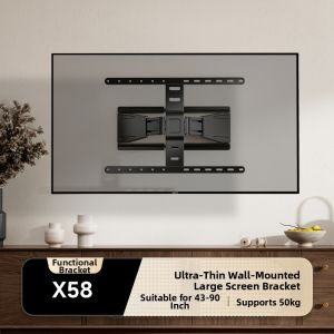 Brateck | Wall Mountable Swivel & Extend TV Bracket 60-120 Inches
