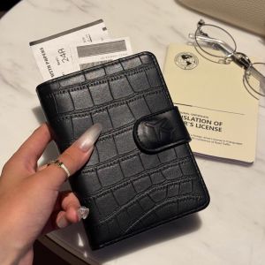 Korean Style Multi-Functional Leather Passport Holder Travel Document Card Bag Multi-Slot Travel Document Book New Model