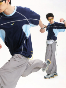 JNXS | Quick-Drying Sun Protection T-Shirt Color Blocking