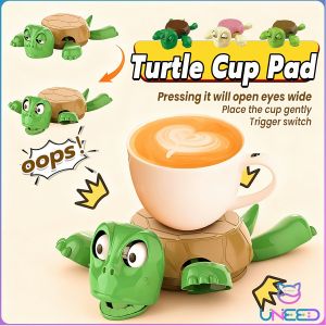 Need Funny Turtle Coaster Press to Pop Eyes Design Unique and Playful Cup Holder Creative Birthday Gifts