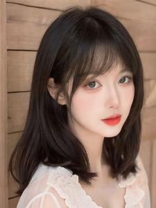 REAL ME | Age-defying Style With Air-bangs Synthetic Full Wig Short Bob