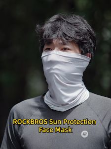 【Local Delivery】ROCKBROS Anti-UV Face Mask Breathable Motorcycle Tube Mask Ice Silk Cycling Scarf Comfortable Quick Drying Gym Headband Multifunctional Fishing Neck Cover
