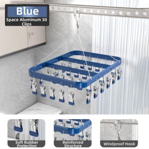 Multipurpose Windproof Clothes Drying Rack