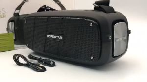 Hopestar A20 Pro Bluetooth Speaker ลำโพงบลูทูธ สเตอริโอเบสกระหึ่ม Audiophile ซับวูฟเฟอร์ แถมไมโครโฟน wireless ตั้งเพื่อเที่ยวบ้าน