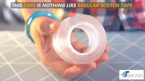 Nicedeal 1M Double sided tape Transparent - Strong Adhesive Washable and Reusable