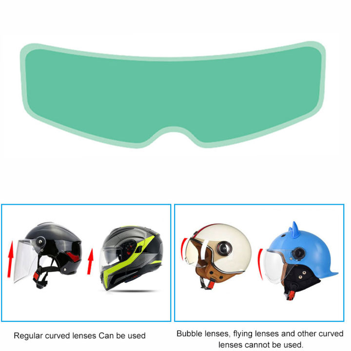 Visiera Anti-appannamento Pellicola Anti-Appannamento Per Casco Moto - Universale, 2 Pezzi, Per Visiera Pellicola Visiera Casco Moto Universale Trasparente - Foto 10