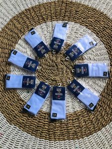 Kaos Kaki Anak Sekolah SD SMP SMA Poliester/ Kaos Kaki Anak Sekolah Perempuan Laki Laki / Kaus Kaki Tebal Murah Socks Hitam Putih