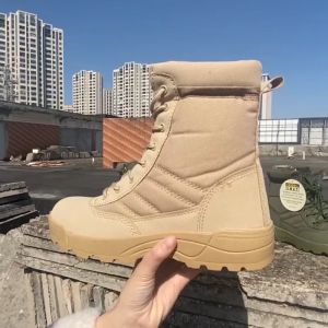 Tactical Boots for Men Ultralight Shoes Non Slip Biker Boots Casual Mountaineering Boots