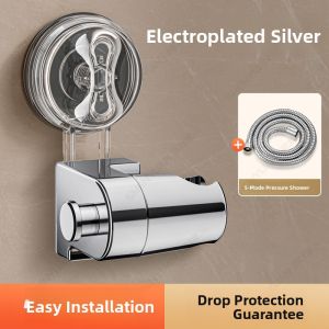 MONLEYTA | Universal Shower Head Holder No Drilling Needed Adjustable Bathroom Accessories German Suction Cup Shower Spray Bracket