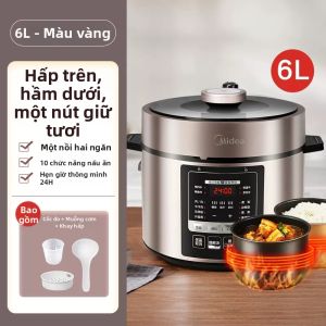 Midea | Nồi Áp Suất Thông Minh Hai Lồng Nồi 5L