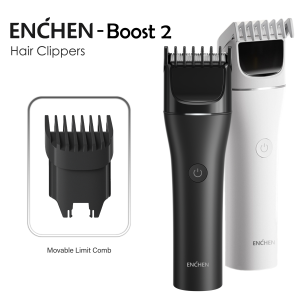 ENCHEN Boost 2 Hair Clipper Professional Hair Trimmer Hair Cutting Machine Beard Shaver Cordless Adjustable Body Trimmer for Men