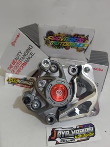 NEW KALIPER FORMULA 8.1 RACING PARTS 2PISTON 2P BABET KANAN COIN CNC WARNA + BREKET 2P DEPAN DISC CAKRAM LEBAR 300MM PNP YAMAHA RX KING NEW/ BYSON/ MX KING/ F1ZR/ SCORPIO/ VIXION NEW/ VIXION OLD/ NUOVO/ JUPITER Z BURHAN/ VEGA ZR