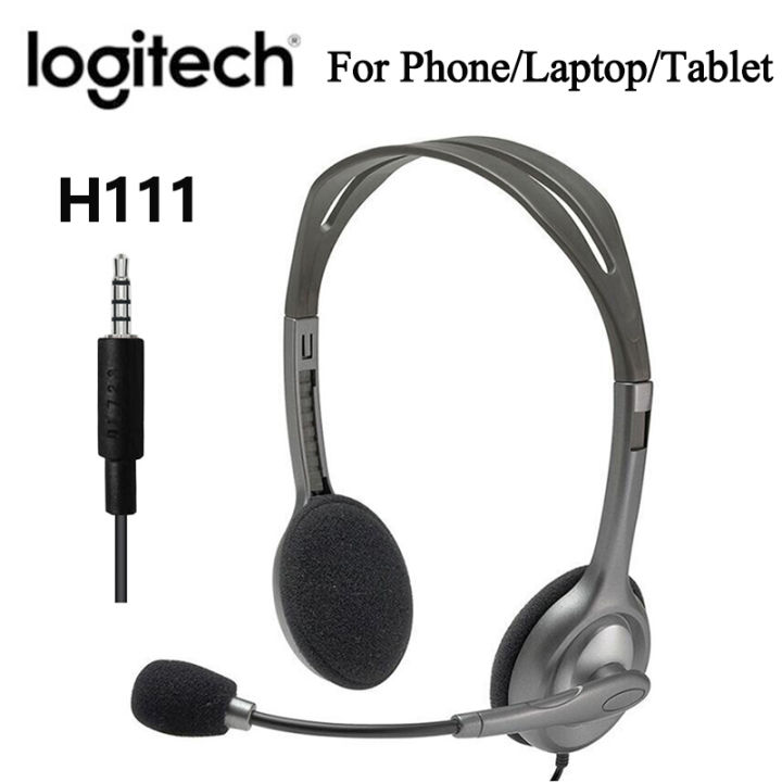 Logitech headphones with discount mic for laptop