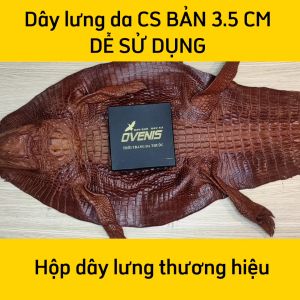 [FREE SHIP] Thắt Lưng Da Cá Sấu 100%. Kích Thước Tiêu Chuẩn 3.3 x 118 cm