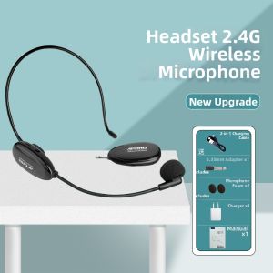 Aporo 2.4G Wireless Microphone Teacher Little Bee Loudspeaker Headset Bluetooth Audio Headset Microphone
