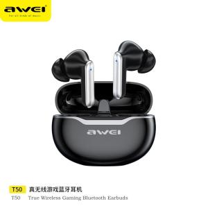 Awei T50 Wireless Bluetooth Stereo Headphones HIFI Sound Effect Low Latency Comfortable Wearing True Wireless Deep Bass