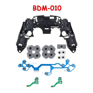 1Set Replacement Middle Frame Bracket+Conductive Film+Conductive Rubber Pad For PS5 DualSense V1 V2 V3 BDM-010 020 030
