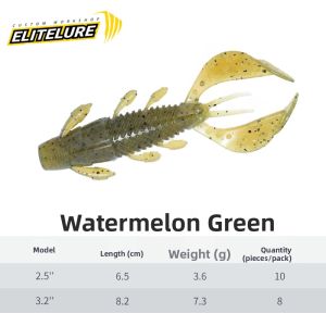 Shrimp Soft Lure Soft Bait for Black Hole Unleaded Sinking Bass and Chinese Perch Fishing