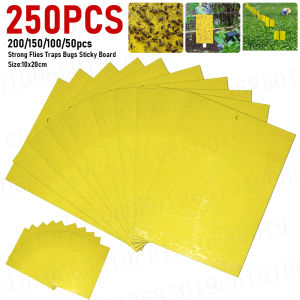 250-30pc Sticky Traps Fruit Fly Trap Board Multiple Flying Insect Catching Bugs Plants Pest Catcher Kitchen Garden Supplies