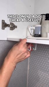 714 - Rak Dapur Model Klip Pengait Gantungan Slip Lemari Piring - Clip On Hook Rack