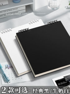 2025 High Aesthetic Value Retro Square Notebook Detachable Flip-Up Loose Leaf Notebook 360 Degree Rotation Error Note Book