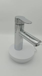 Vòi lavabo chậu rửa mặt nóng lạnh inox304 trụ tròn cao 16cm mạ NIKENkiểu dáng nhỏ gọn hiện đại-KENISI VNLK160