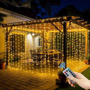 Valentines Day Remote Control Curtain LED Lights - USB Powered Garland for Bedroom Home Romantic Ambiance