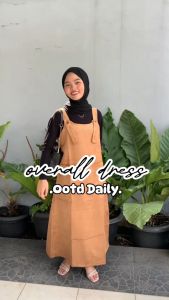Pijar - Kaira Overall Baju Kodok Wanita Remaja Ootd Hijab Jumpsuit Korean Style