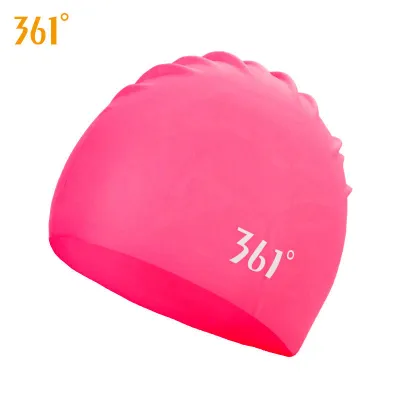 Ears Protection Long Hair Waterproof No-Pressure Silicone Swim Cap
