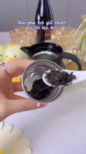 Bình Pha Trà Giữ Nhiệt 1L Inox 304 Cao Cấp Có Lọc Trà Nắp Chống Tràn Giữ Nhiệt Nóng Lạnh 12–48H