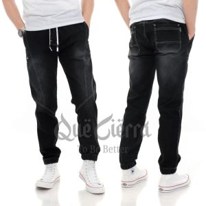 Celana Panjang Pria Jogger Jeans QUE CIERRA Denim Stretch Terbaru