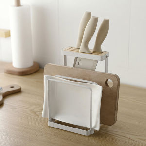 Knife Holder Knife Holder Chopping Board Rack Multi-Functional Integrated Knife Chopping Board Rack Kitchen Knife Storage Rack Kitchen Supplies Storage Rack