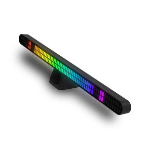 30 ซม.คู่แถว 64bit RGB PickUp LED Bar ควบคุมด้วยเสียง Light แม่เหล็กเพลงจังหวะแสงรถแสงบรรยากาศ
