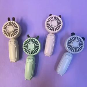 Harga Grosir - Kipas Angin Mini Portable USB Rechargeable / Kipas Angin Portable Karakter Kelinci