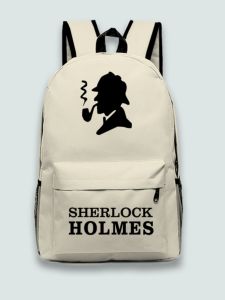Balo Du Lịch Sherlock Holmes 221B Baker Street Thiết Kế Đơn Giản Thoải Mái Chống Thấm Nước Có Ngăn Đựng Máy Tính