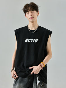 SZON | American Style Printed Cotton Sleeveless Tank Top