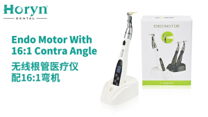 HORYN Wireless Dental Endo Motor with LED Light 6 Programs Rechargeable Endodontic Root Canal Treatment Motor Dental Clinic Instrument