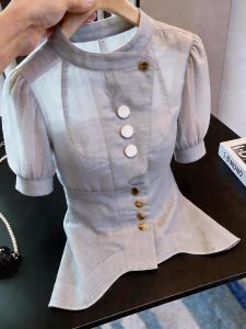 KUNAILIN | Elegant Short Sleeve Blouse