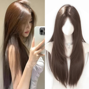 Synthetic Wig Female Long Straight Hair Wig high-level Natural Fashion Long Straight Hair Wig Heat-resistant Hair for Daily Use
