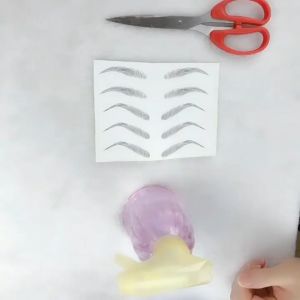 Eyebrow Stiker Tattoo Alis 6D Instan Praktis Waterproof Tahan air Cetakan Dalam 5 Menit XX010