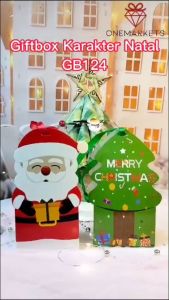 Giftbox Natal Karakter - Kotak Hampers Tentengan Christmas - GB124